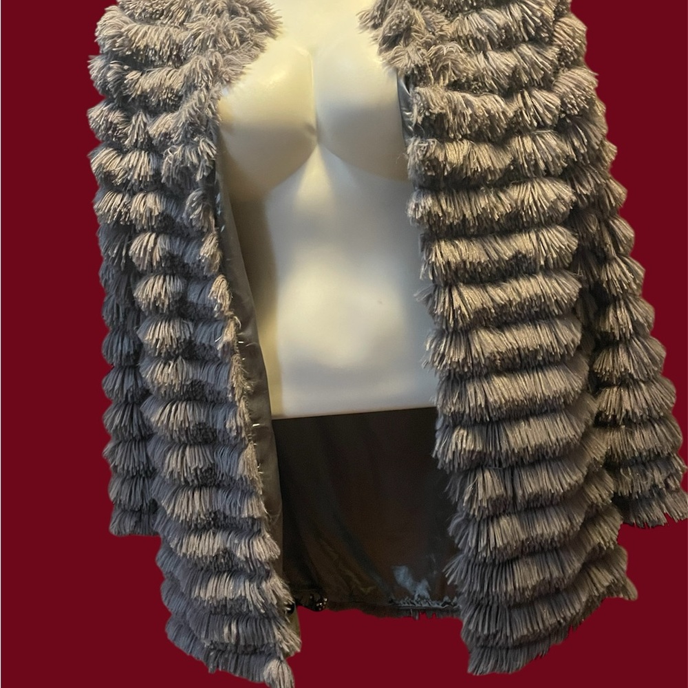Fantastic Fawn Gray Textured Cardigan Style